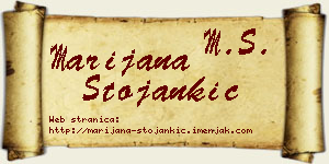 Marijana Stojankić vizit kartica